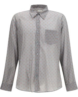 Dries Van Noten Long-Sleeved Shirt - Grey