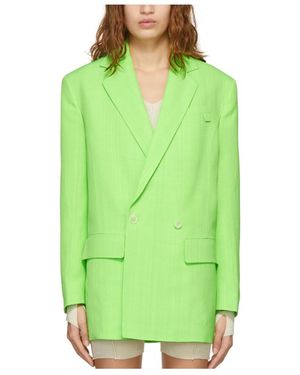 Jacquemus Long-Sleeved Suit Coat - Green