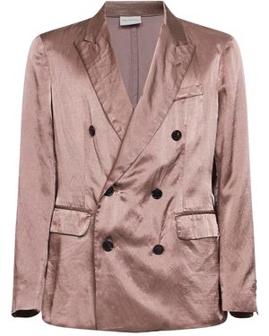 Dries Van Noten Balto Double-Breasted Blazer - Pink