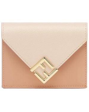 折りたたみ財布 FENDI FLOWER BOUQUET FF FABRIC MEDIUM TRI-FOLD WALLET Fendi Fendi Flower Bouquet Ff Fabric Medium Tri-Fold Wallet