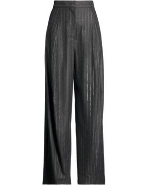 Sportmax Loose-Fitting Striped Pants - Gray