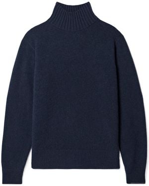 The Elder Statesman Cashmere Turtleneck Sweater - Blue