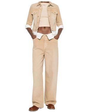 7 For All Mankind Belt Loop Jeans - Natural