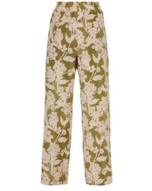 Victoria Beckham Silk Pajama Pants - Natural