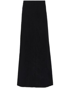 Ann Demeulemeester Virgin Wool Maxi Skirt - Black