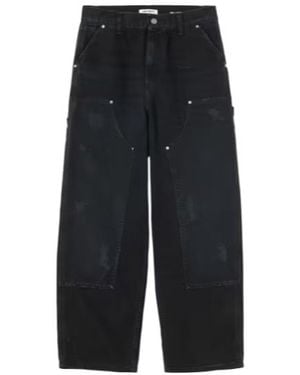 Carhartt Logo Patch Double-Knee Pants - Black