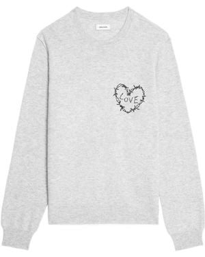 Zadig & Voltaire Long Sleeve Jumper - White