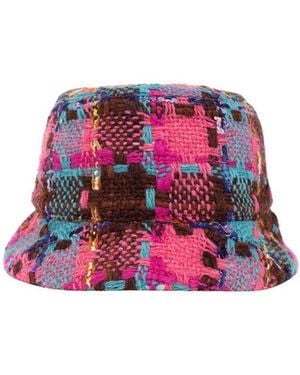 Gucci Tweed Bucket Hat - Pink