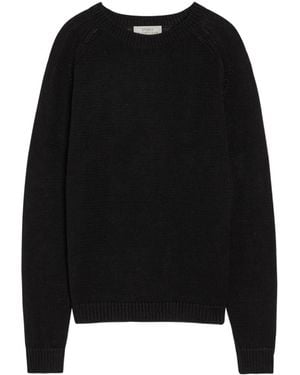 Studio Nicholson Crew Neck Wide-Sleeve Knit Jumper - Black