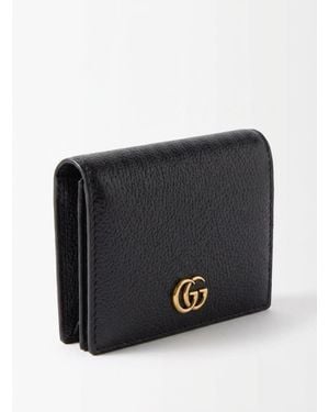 Gucci Bi-colour Gg Marmont Small Wallet - Black