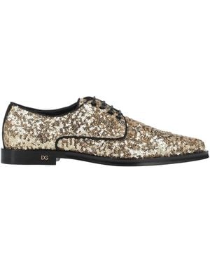 Dolce & Gabbana Pointed-Toe Sequined Flats - Brown