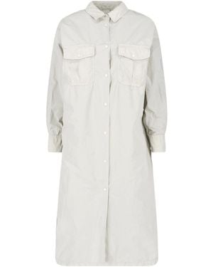 Aspesi Utility Longline Jacket - White
