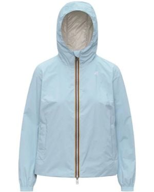 K-Way Colourblock Hooded Jacket - Blue