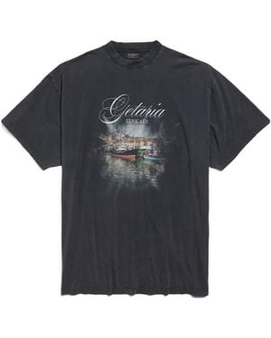 Balenciaga Getaria Oversized T-Shirt, Short Sleeves, 100% Cotton