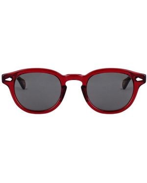 Moscot Lemtosh Oval Frame Sunglasses - Red