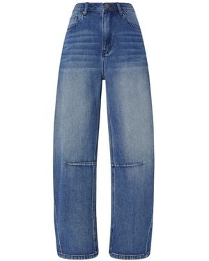 Pinko Faded Panelled Jeans - Blue