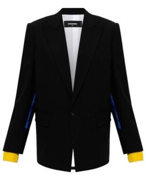 DSquared² Single-Breasted Blazer - Black