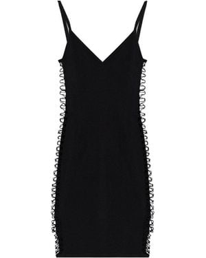 DSquared² Lace-Up Side Cut-Out Dress - Black