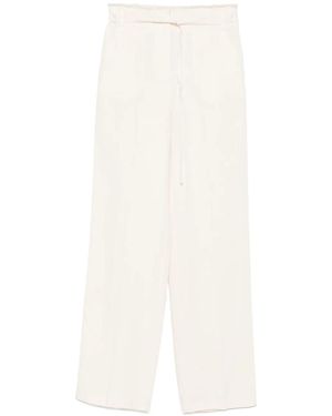 Patrizia Pepe Frayed Pants - White