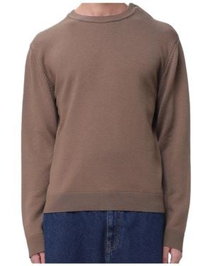 Courreges Crew-Neck Embroidered Sweatshirt - Brown