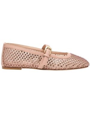 Stuart Weitzman Bareitall Shine Mary Jane - Pink