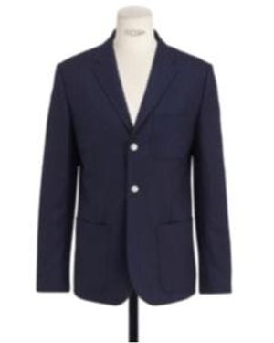 Dior Lapel Suit Jacket - Blue