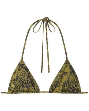 Ulla Johnson Triangle Bikini Top - Green