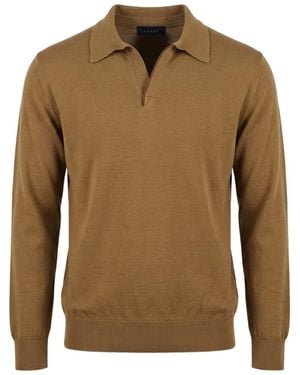 Sease Fine-Knit Polo Jumper - Green
