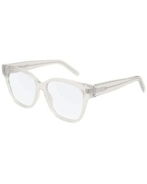 Saint Laurent Eyewear Square Frame Glasses - White
