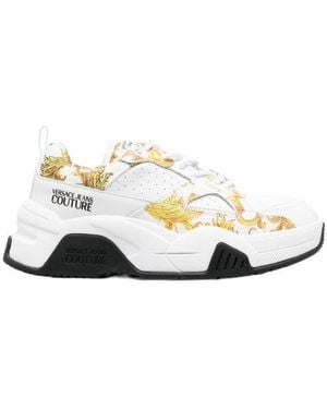 Versace Jeans Couture Baroque Printed Casual Trainers - White