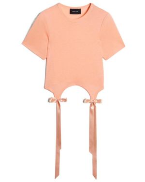 Simone Rocha Bow Tail T-Shirt - Pink