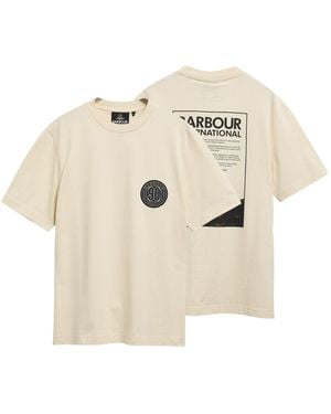 Barbour Dualgraphic Crewneck Tshirt - Natural