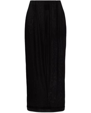 Wardrobe NYC See-Through Skirt - Black