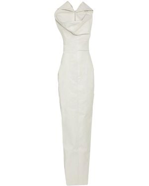Rick Owens Sleeveless Denim Dress - White