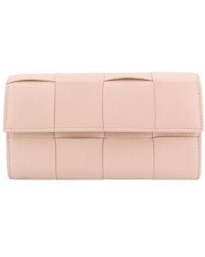 Bottega Veneta Flip Wallet - Pink