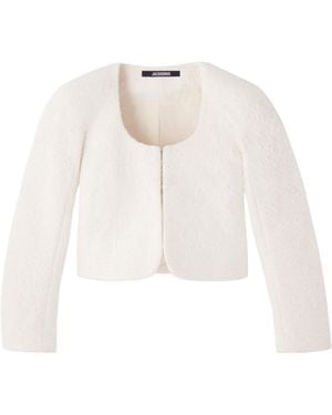 Jacquemus The Short Cardigan Jacket - White