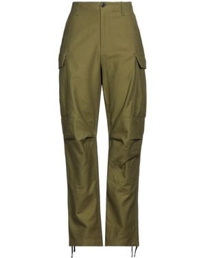 Rag & Bone Plain Colour Drawstring Cuff Cargo Trousers - Green