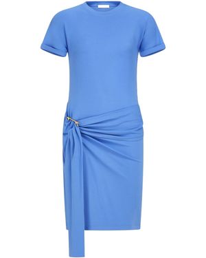 Ferragamo Draped Dress - Blue