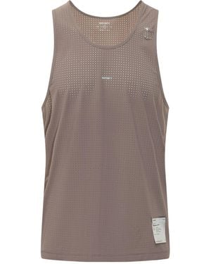 Satisfy Space-O Perforated Performance Top - Brown