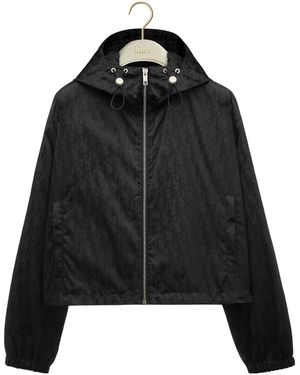 Dior Zipped Cropped Jacket - Black