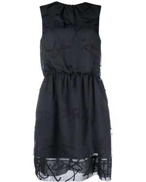 ARMANI EXCHANGE Graphic-Print Sleeveless Dress - Blue