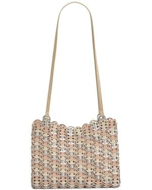 Rabanne Tricolor Nano Shoulder Bag - White