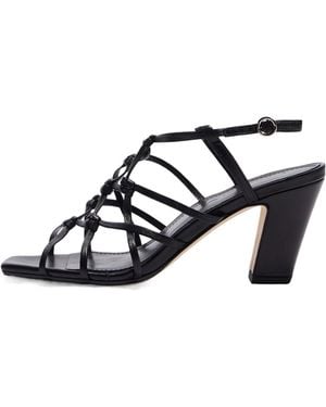 Aeyde Acacia Block-Heel Sandals - Black