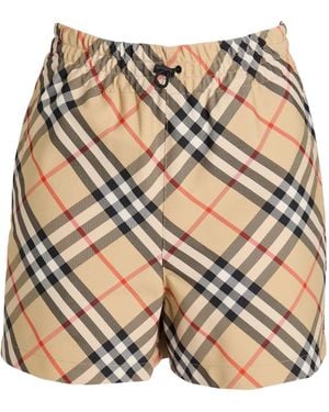 Burberry Printed Shorts - Natural