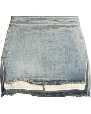 Rick Owens Denim Skirts - Blue