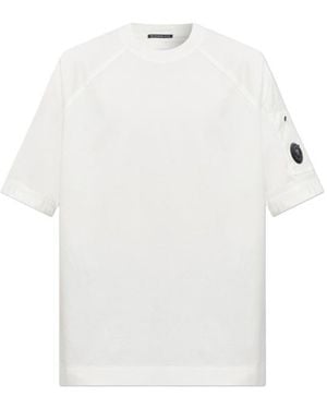 C.P. Company Lens Detailed Crewneck T-Shirt - White