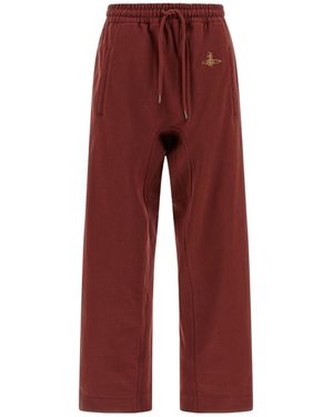 Vivienne Westwood Drawstring Logo Embroidered Joggers