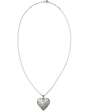 PUCCI Pucci Heart Pendant Necklace - White