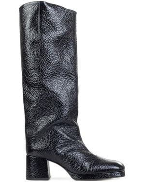 Miista Round-Toed Boots - Blue