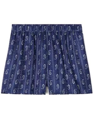 Tory Burch Camp Shorts - Blue